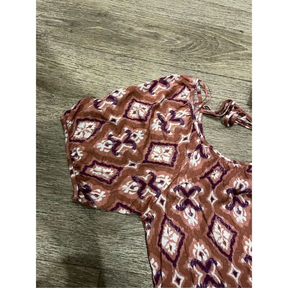 Knox Rose Medium Brown Boho Oversized Dress New - Picture 6 of 8